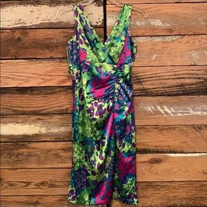 Evan - Picone color splash floral patterned dress